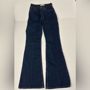 Abercrombie & Fitch The Vintage Flare High Rise Jeans Women Size 25/0 inse 31.5”